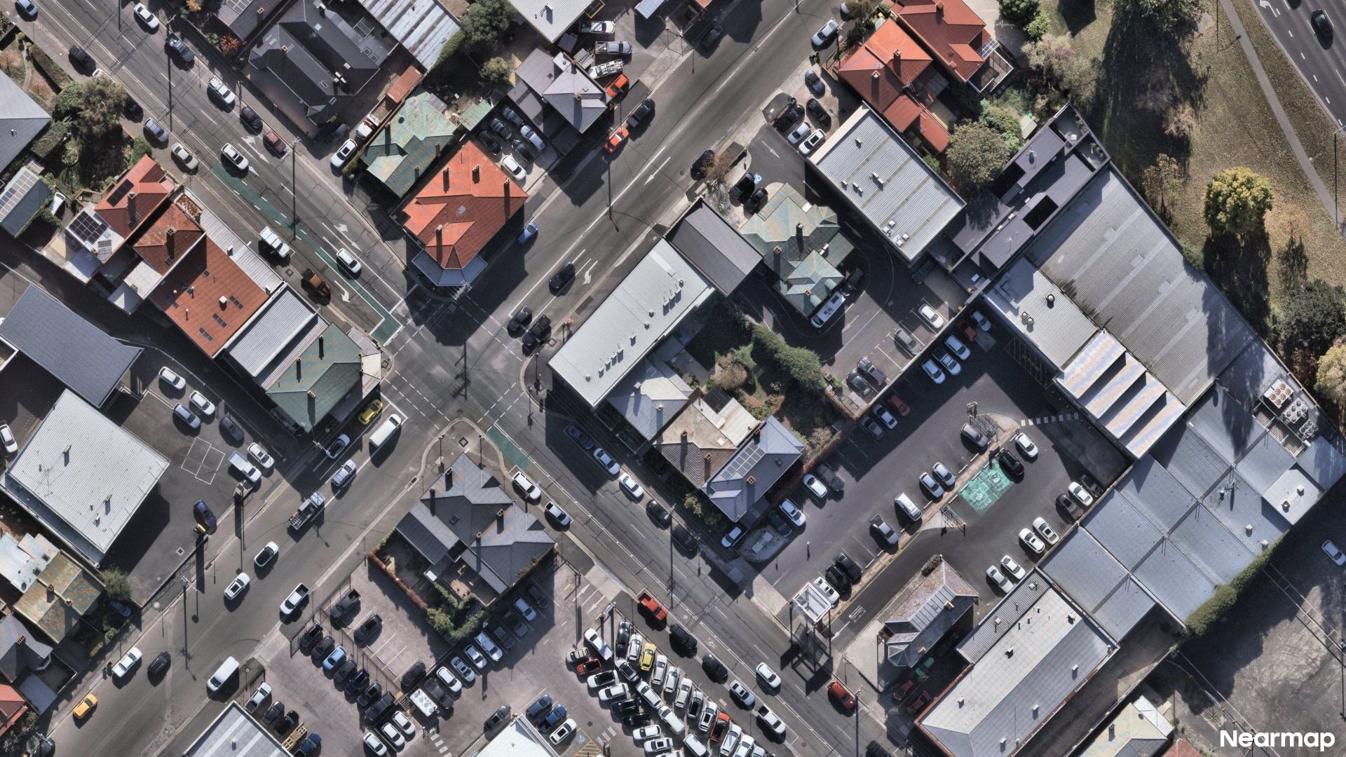 Vertical aerial view