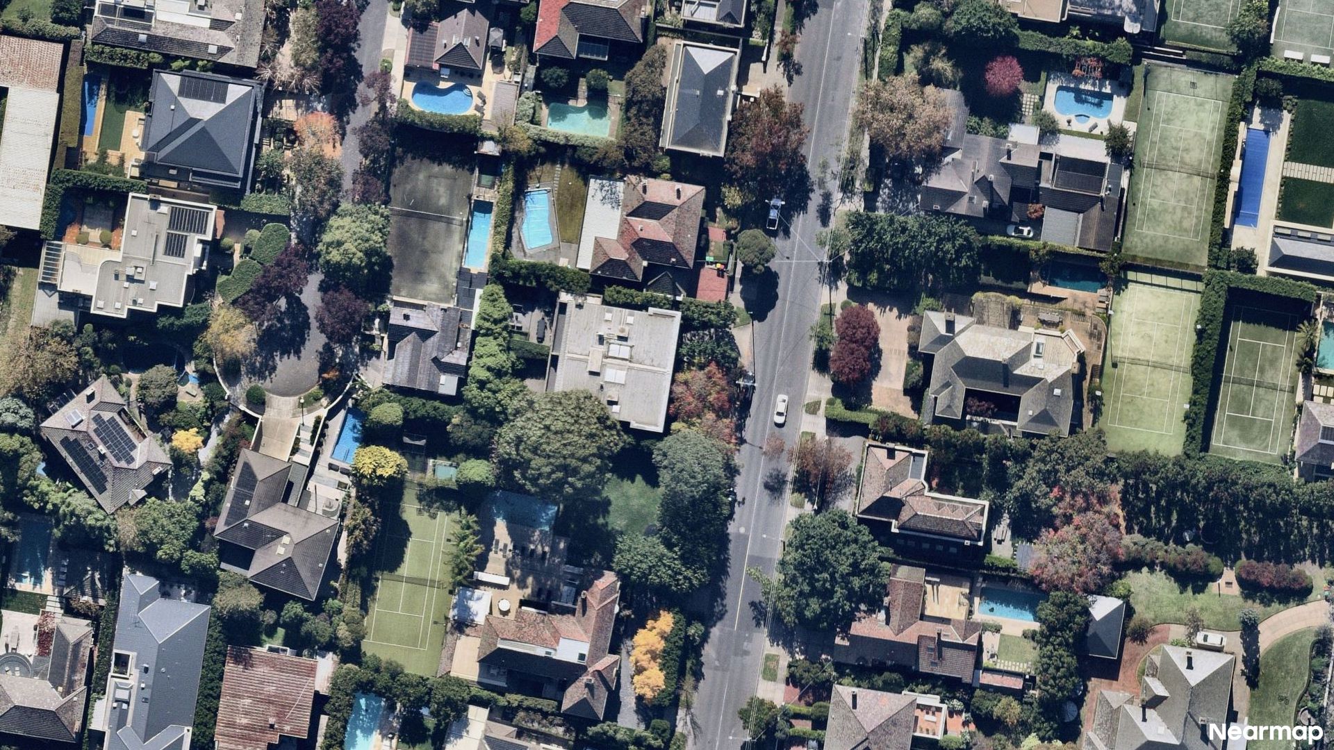 Vertical aerial view