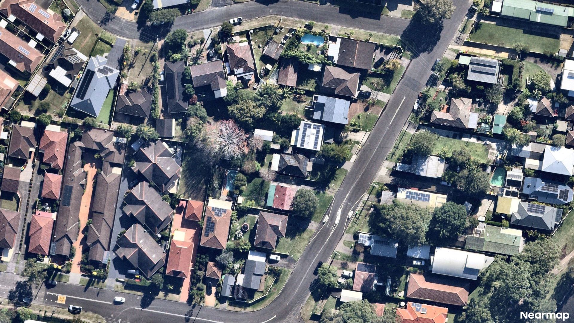 Vertical aerial view