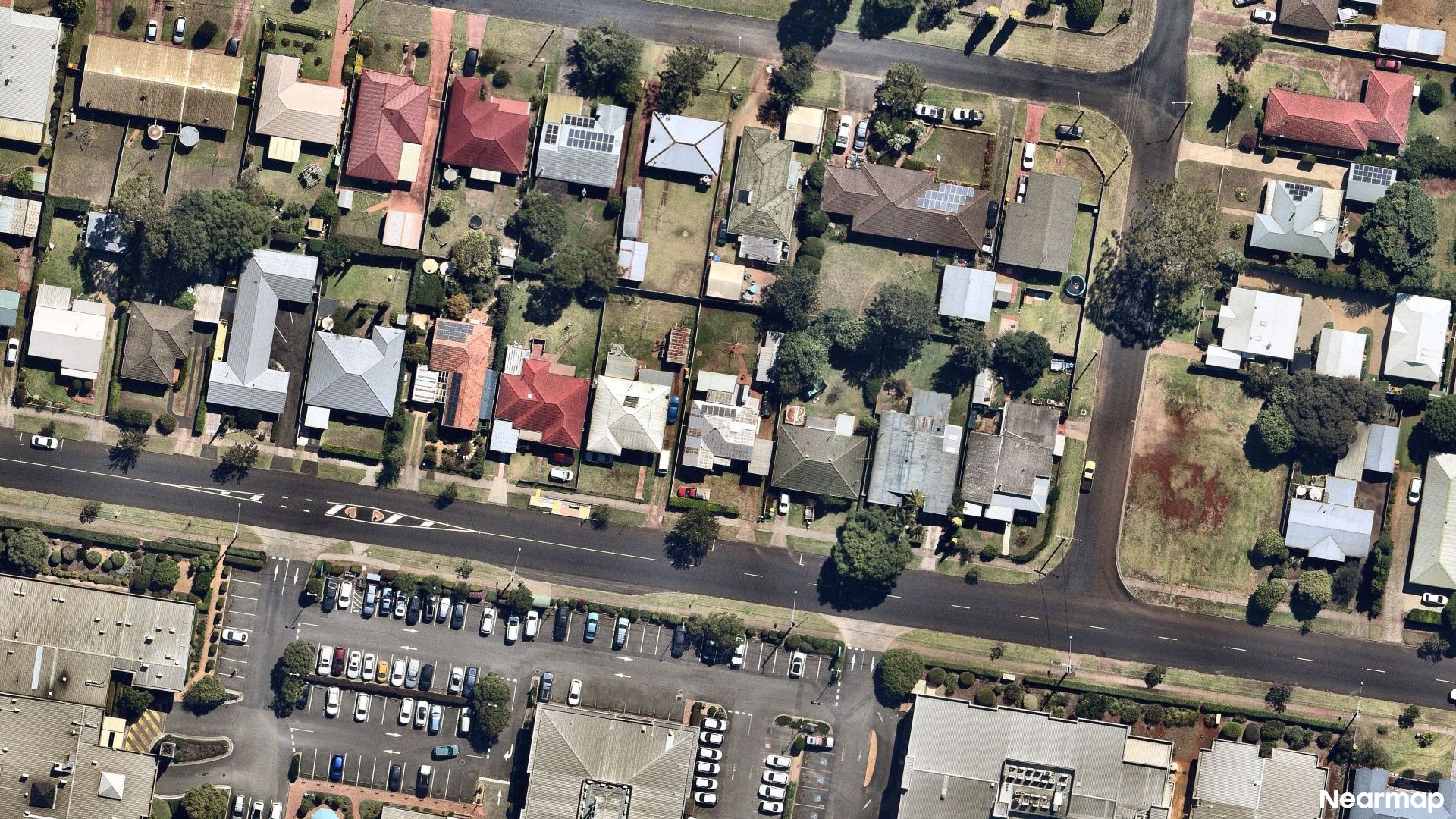 Vertical aerial view