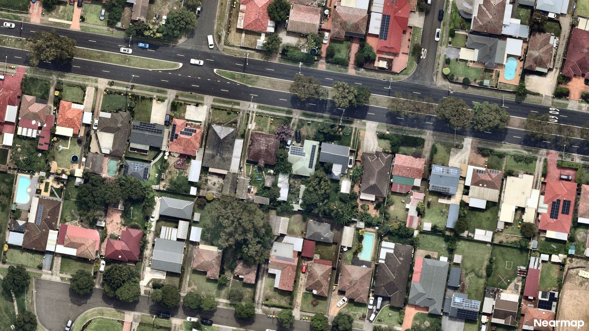Vertical aerial view