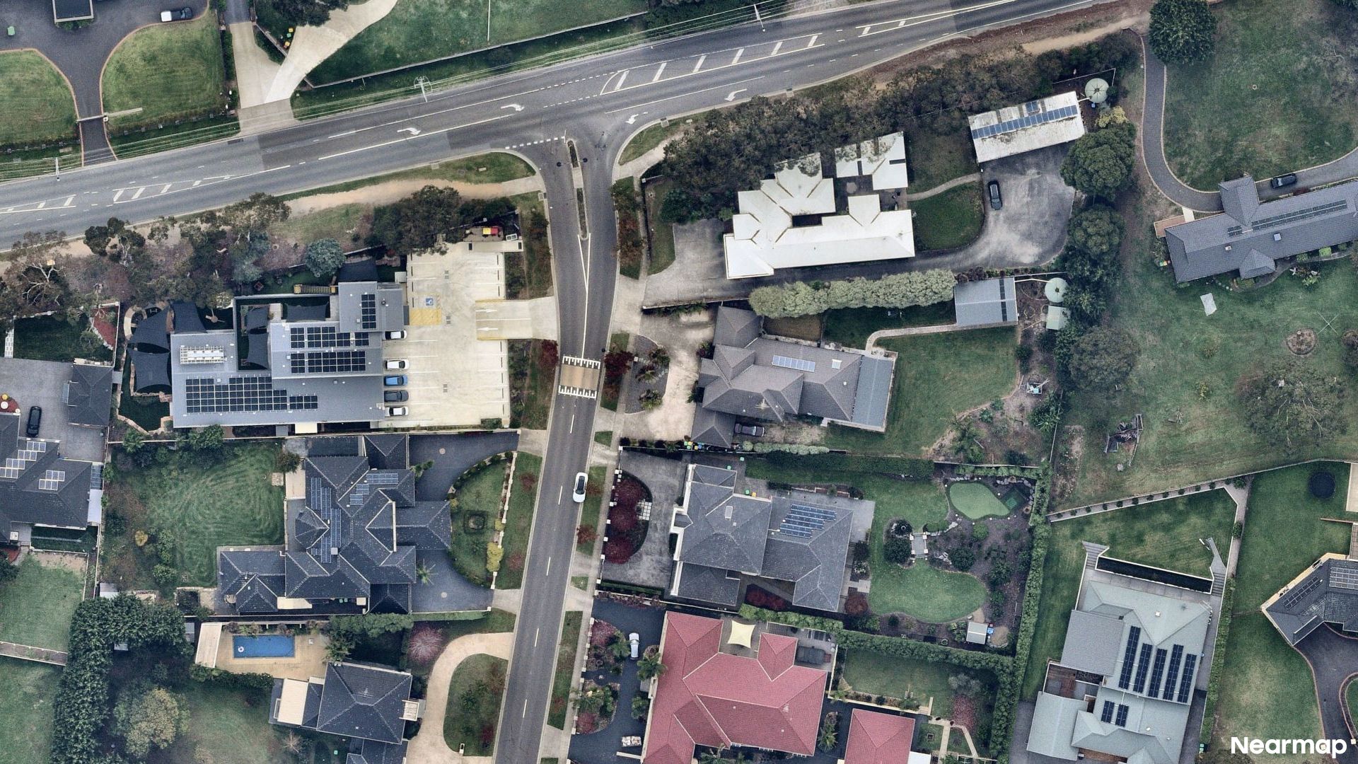 Vertical aerial view