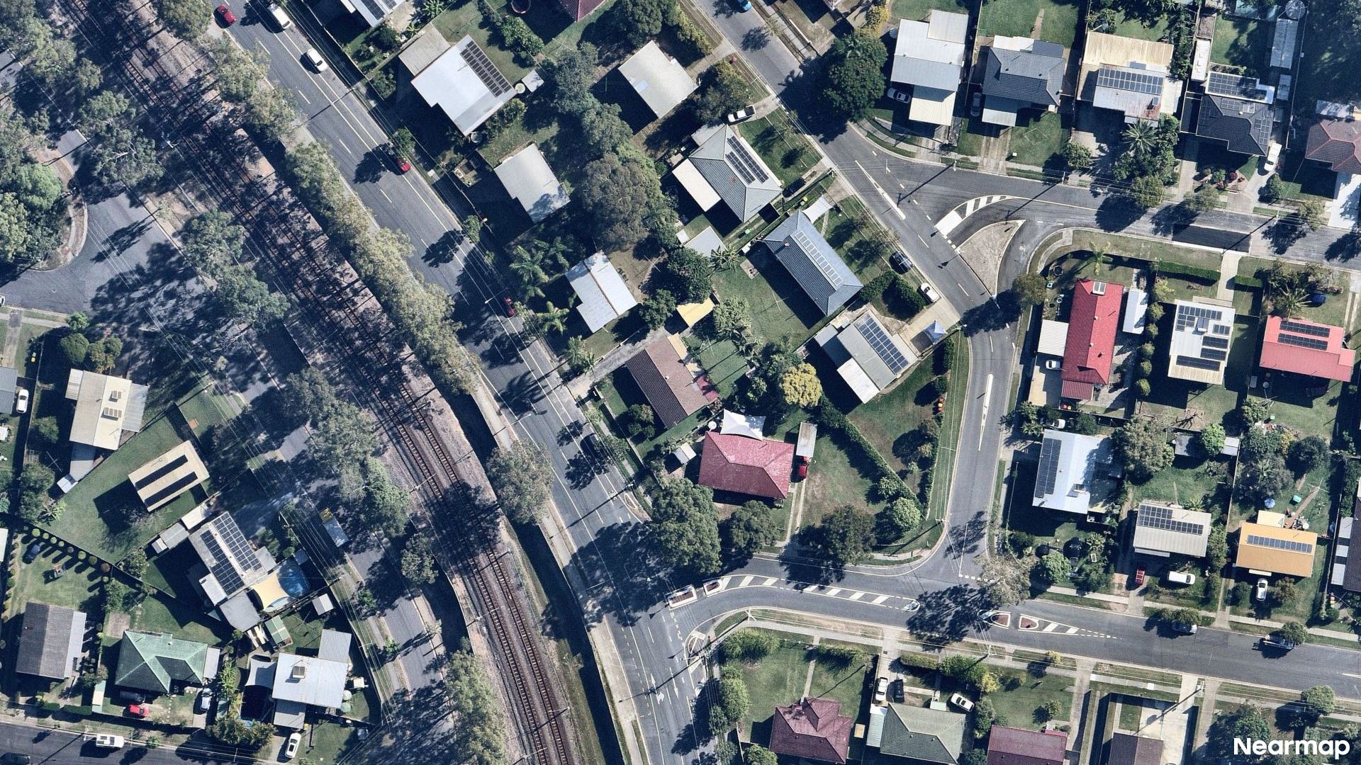 Vertical aerial view