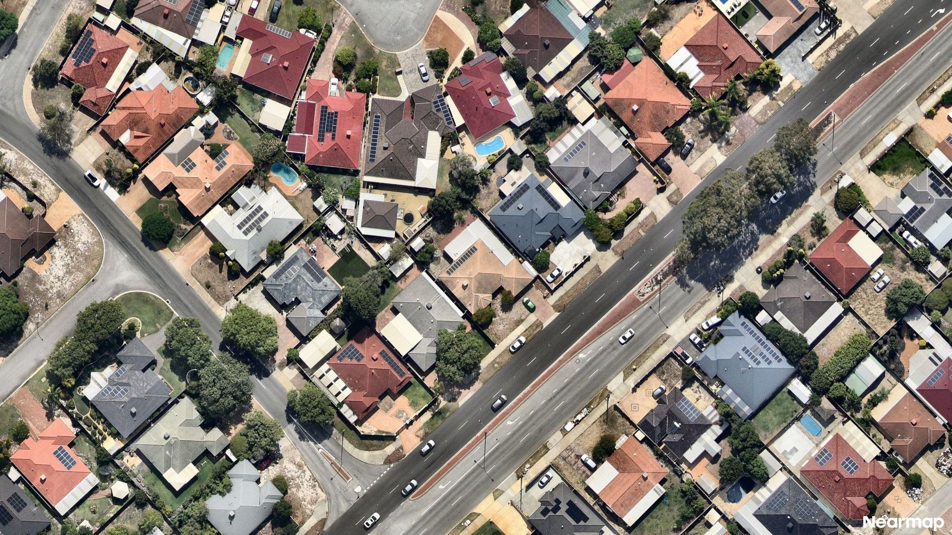 Vertical aerial view