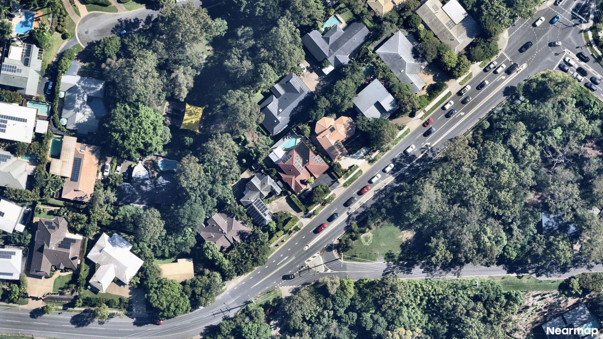 Vertical aerial view