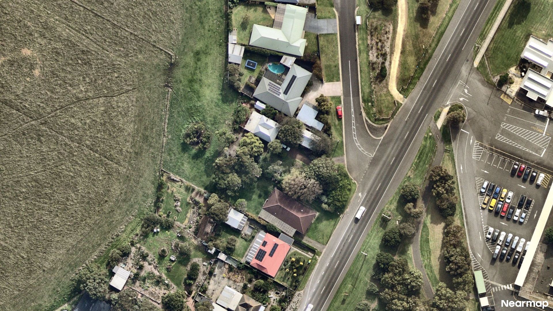 Vertical aerial view