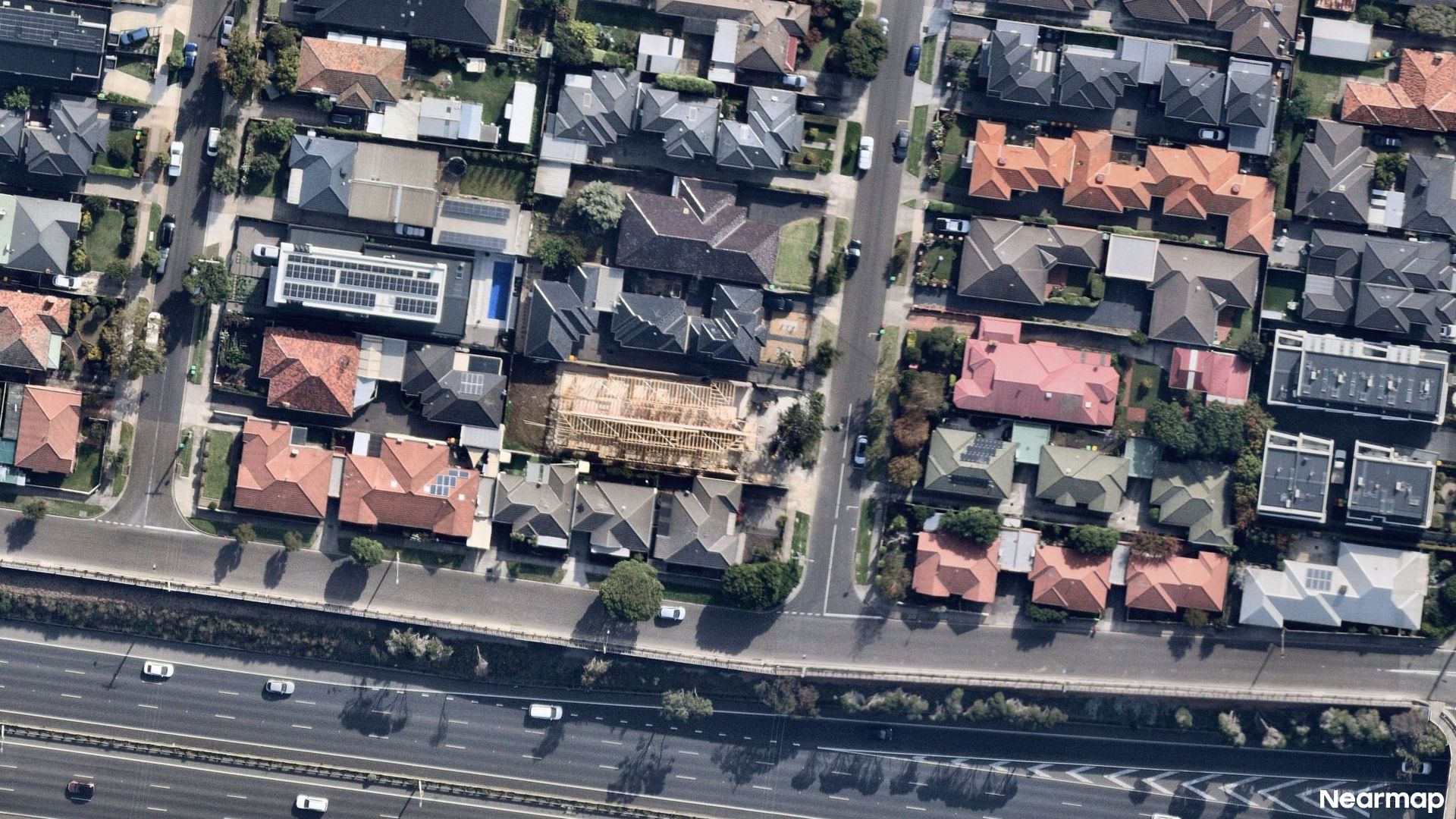 Vertical aerial view