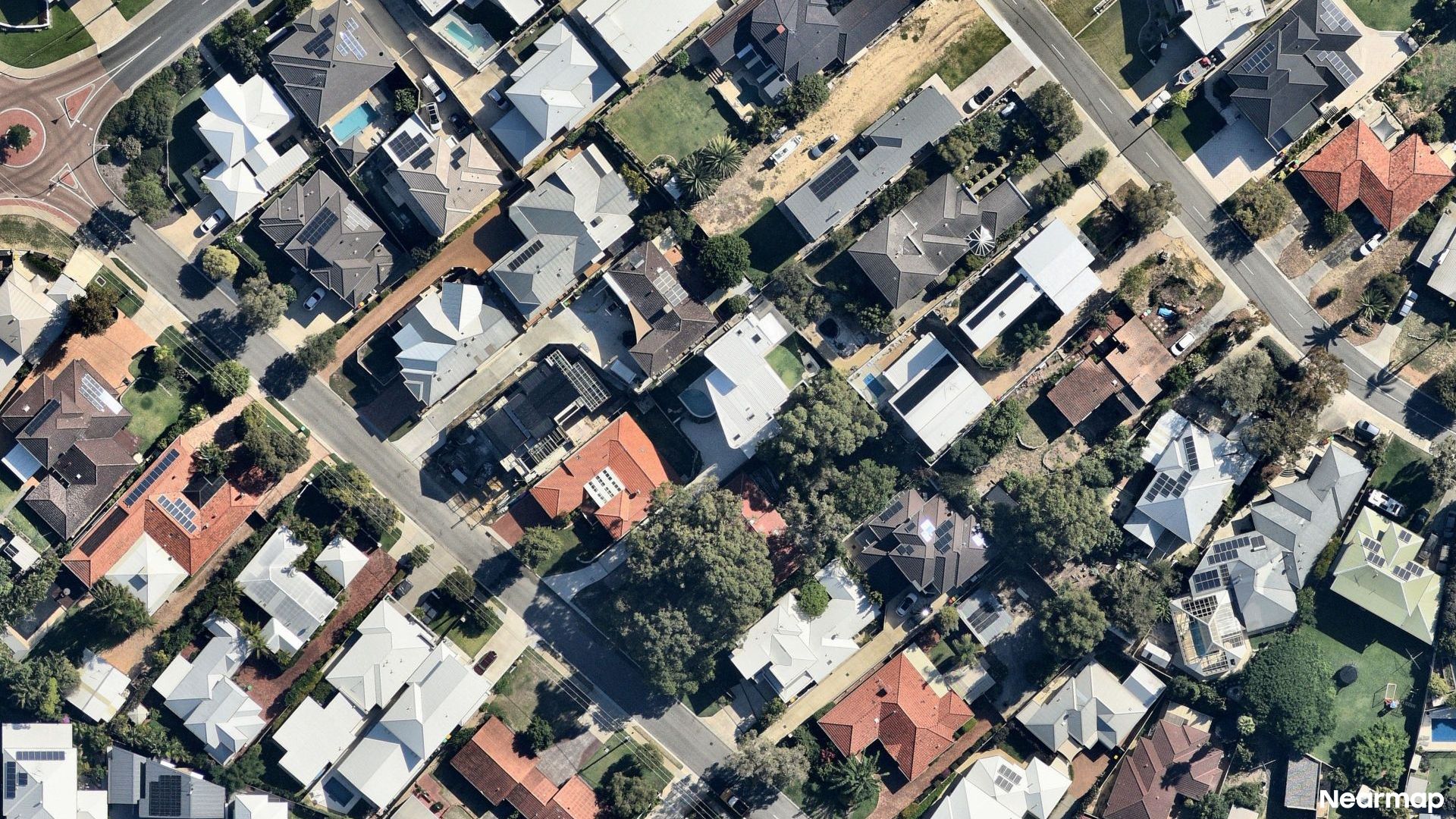 Vertical aerial view