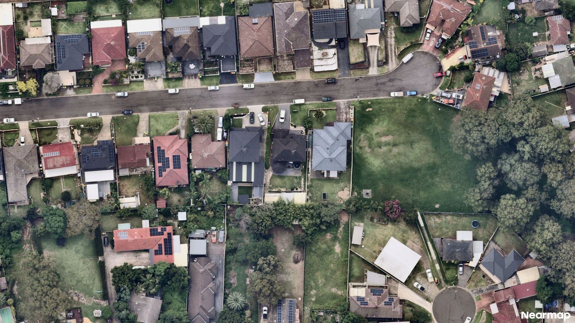 Vertical aerial view