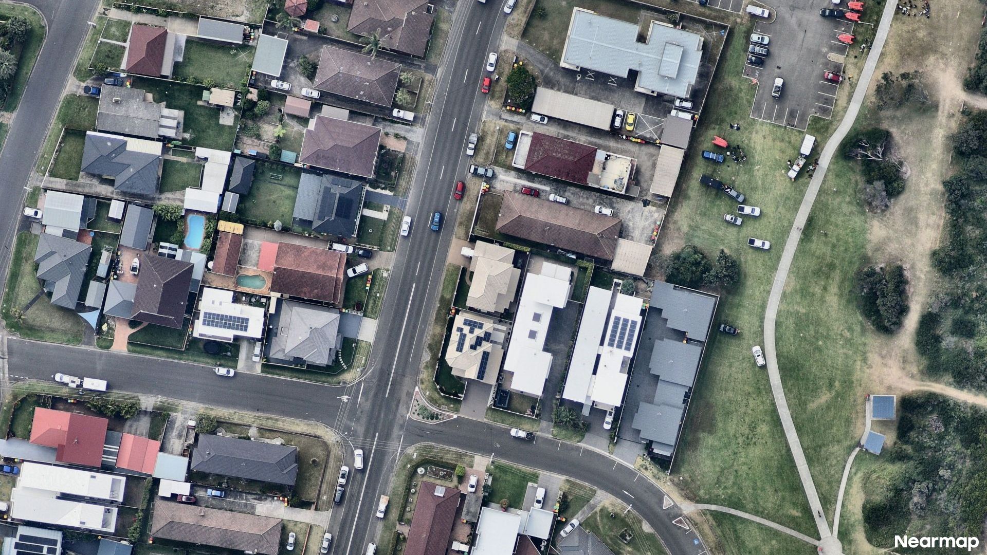Vertical aerial view