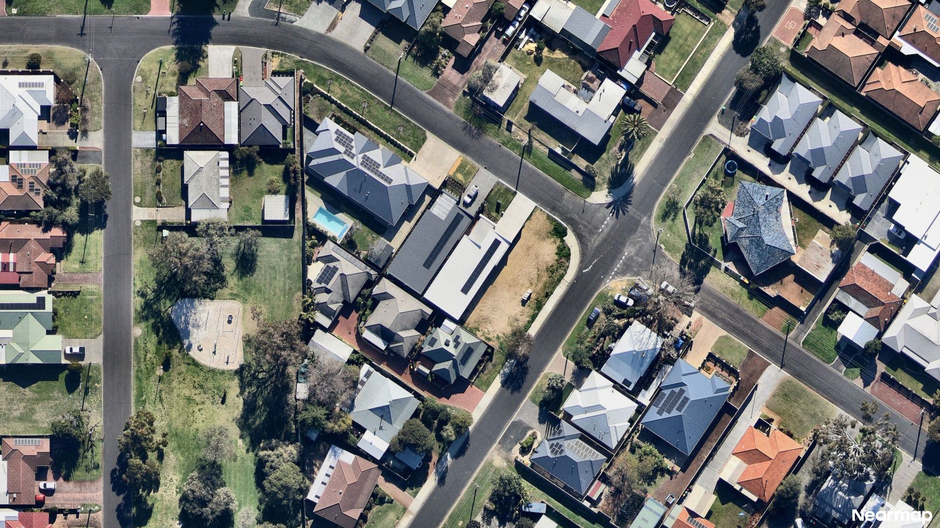 Vertical aerial view