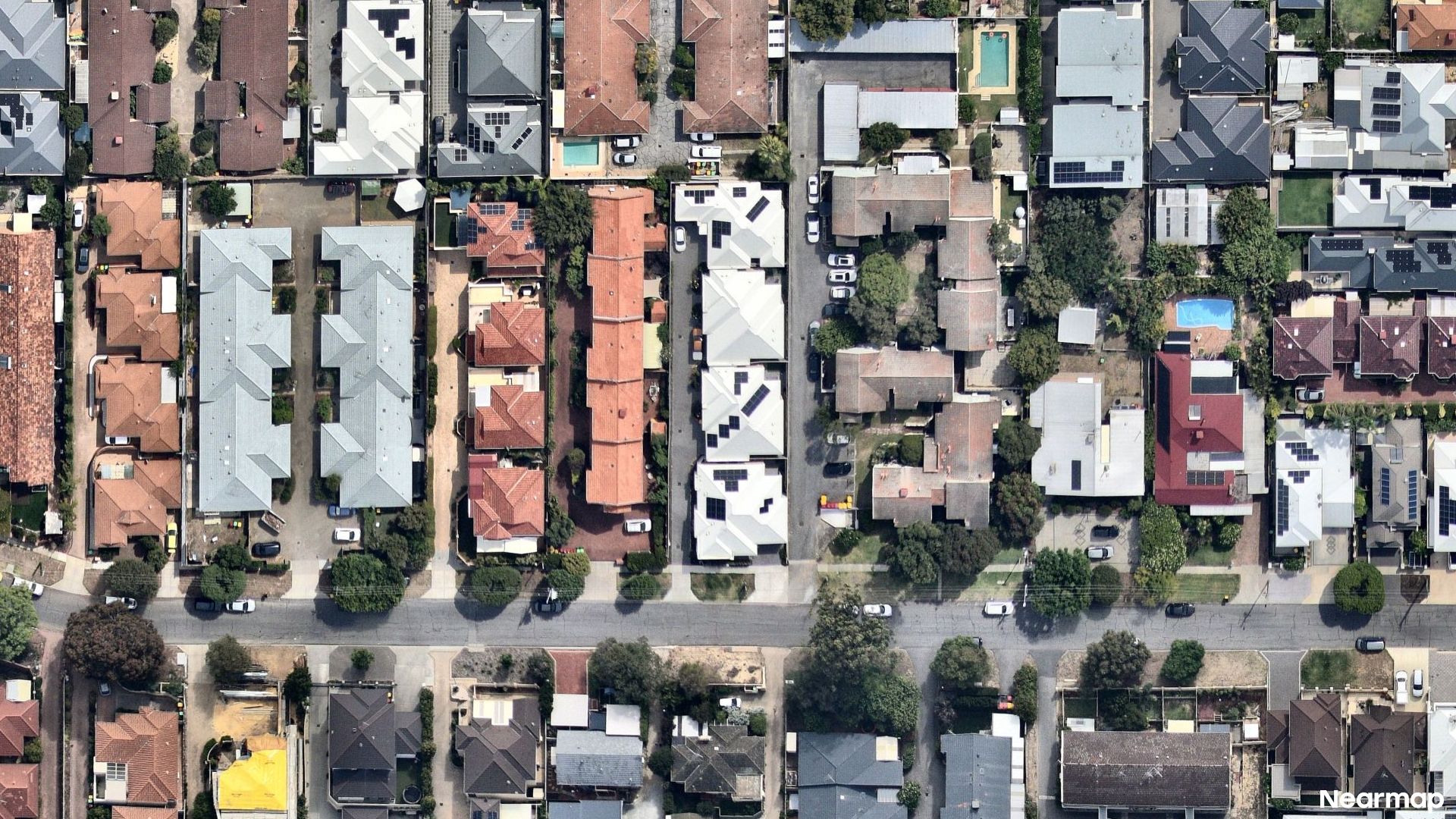 Vertical aerial view