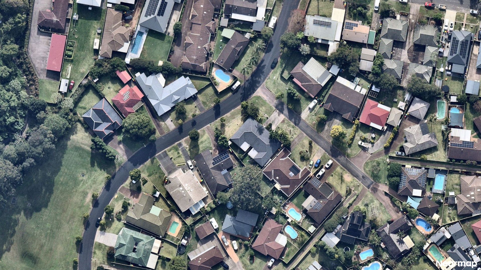 Vertical aerial view