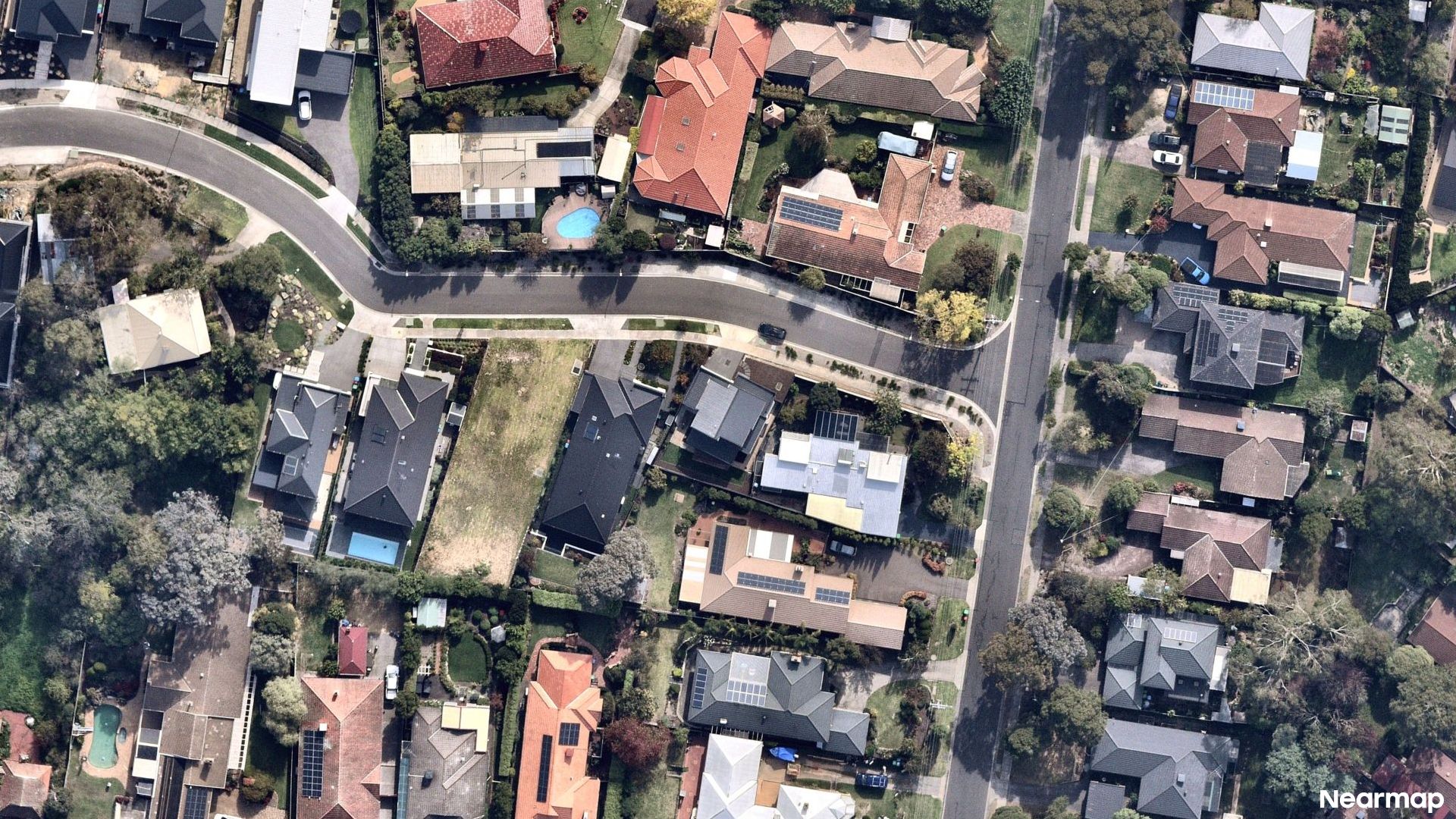 Vertical aerial view