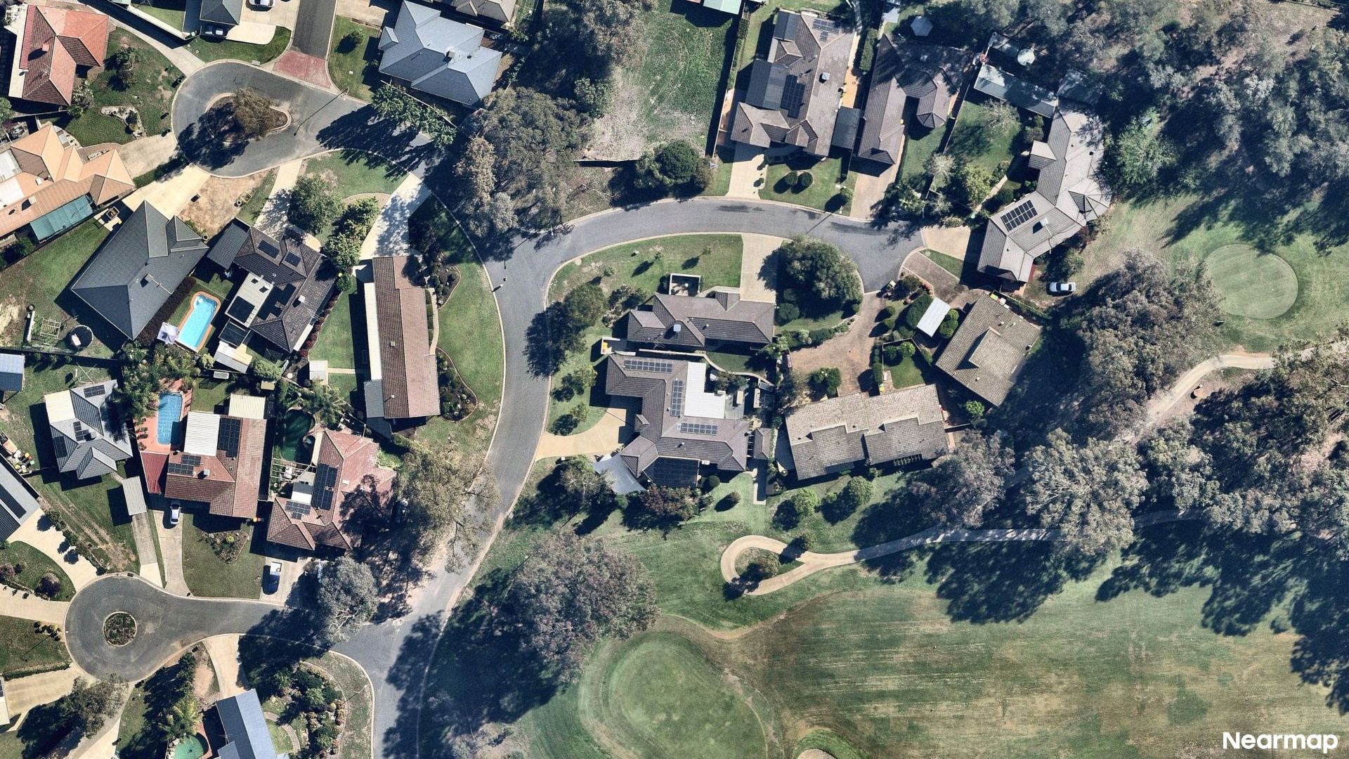 Vertical aerial view