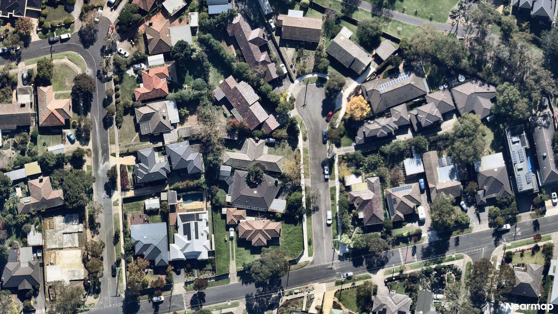 Vertical aerial view