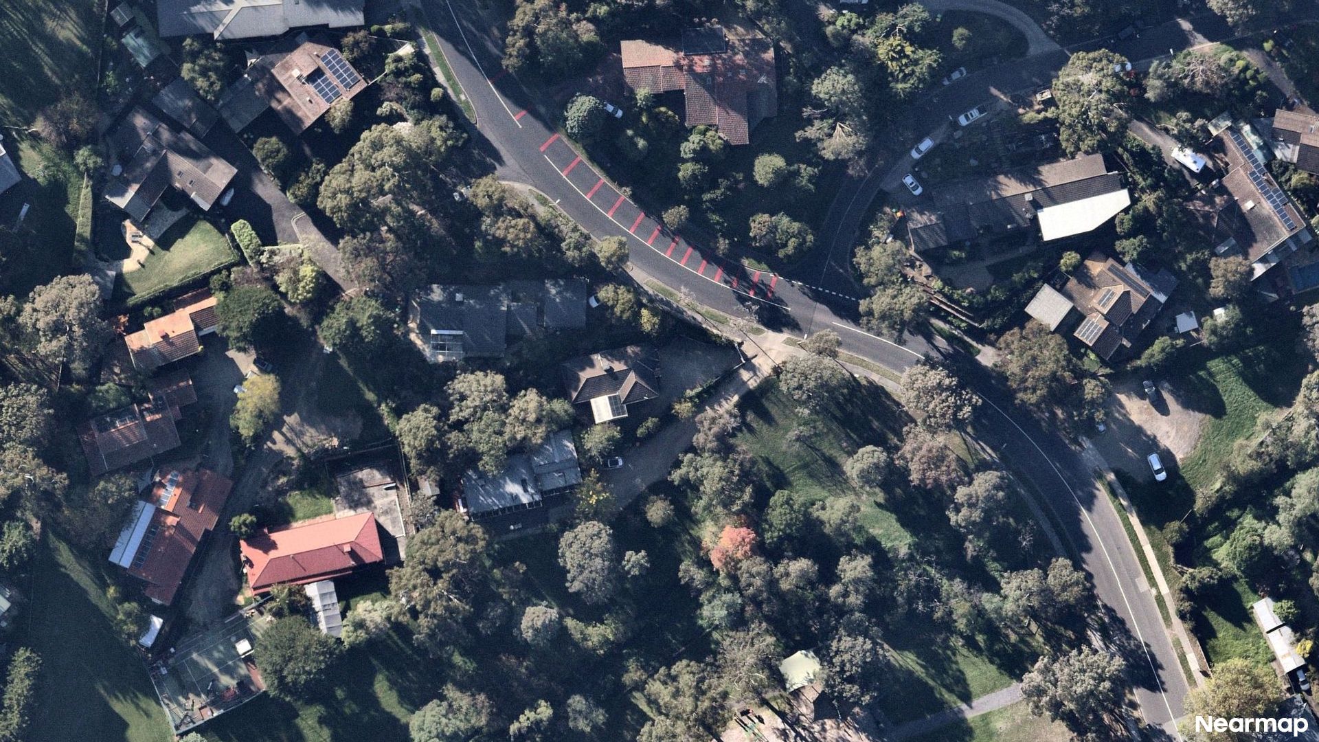 Vertical aerial view