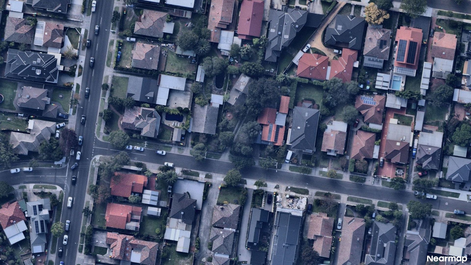 Vertical aerial view