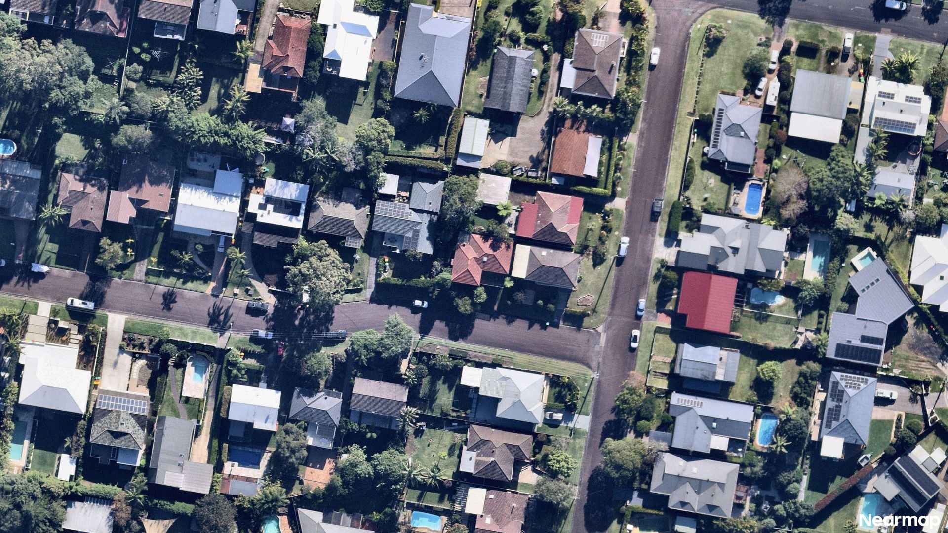 Vertical aerial view