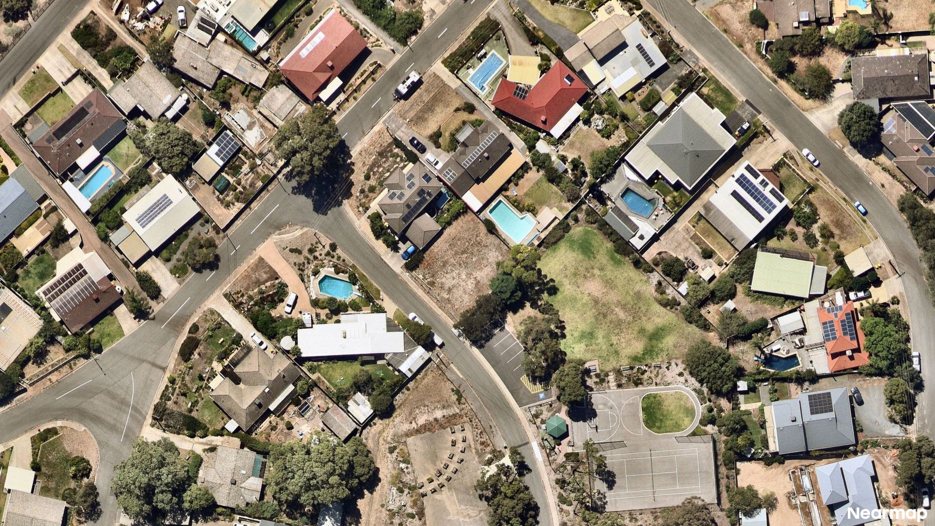 Vertical aerial view