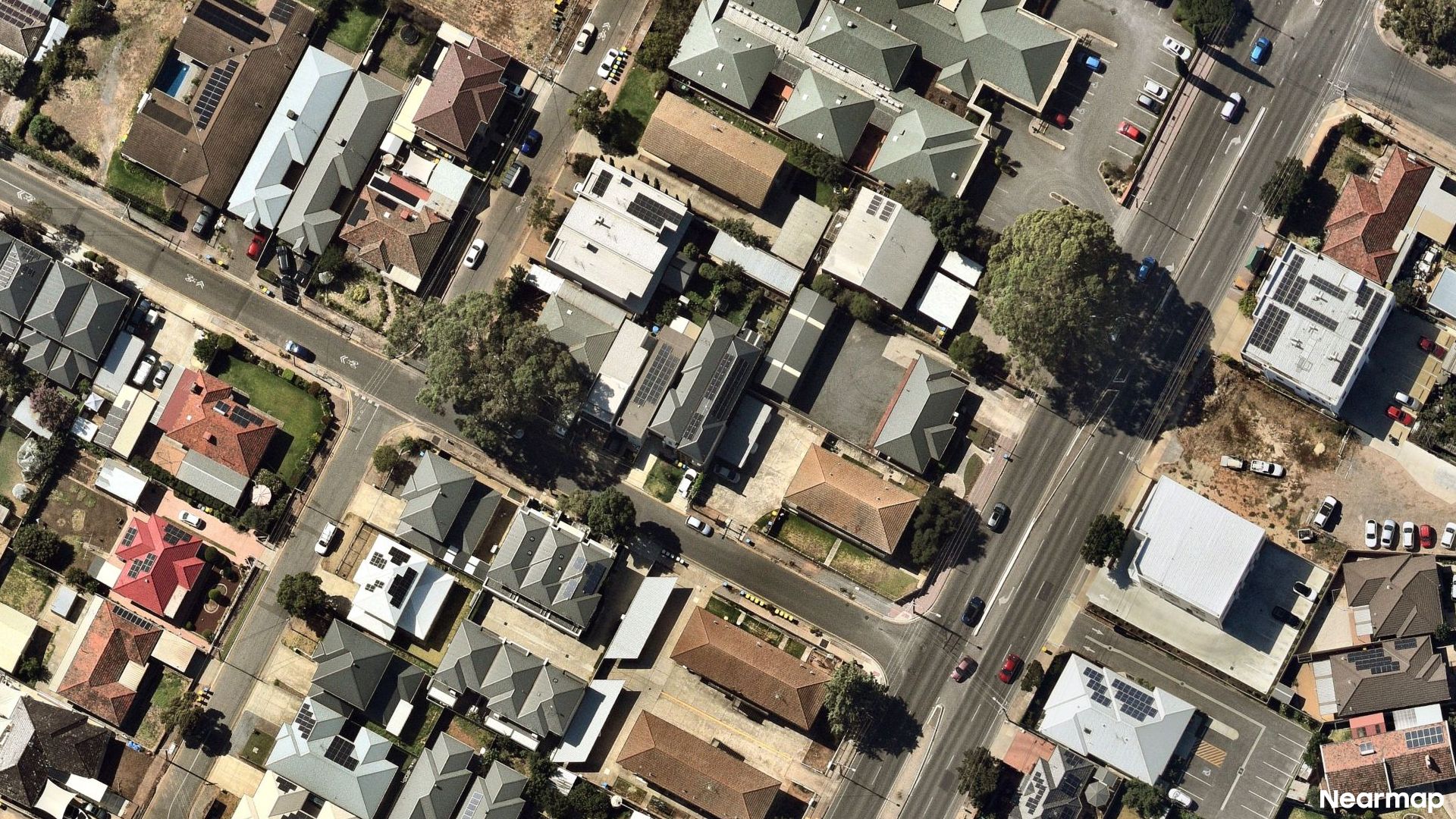 Vertical aerial view