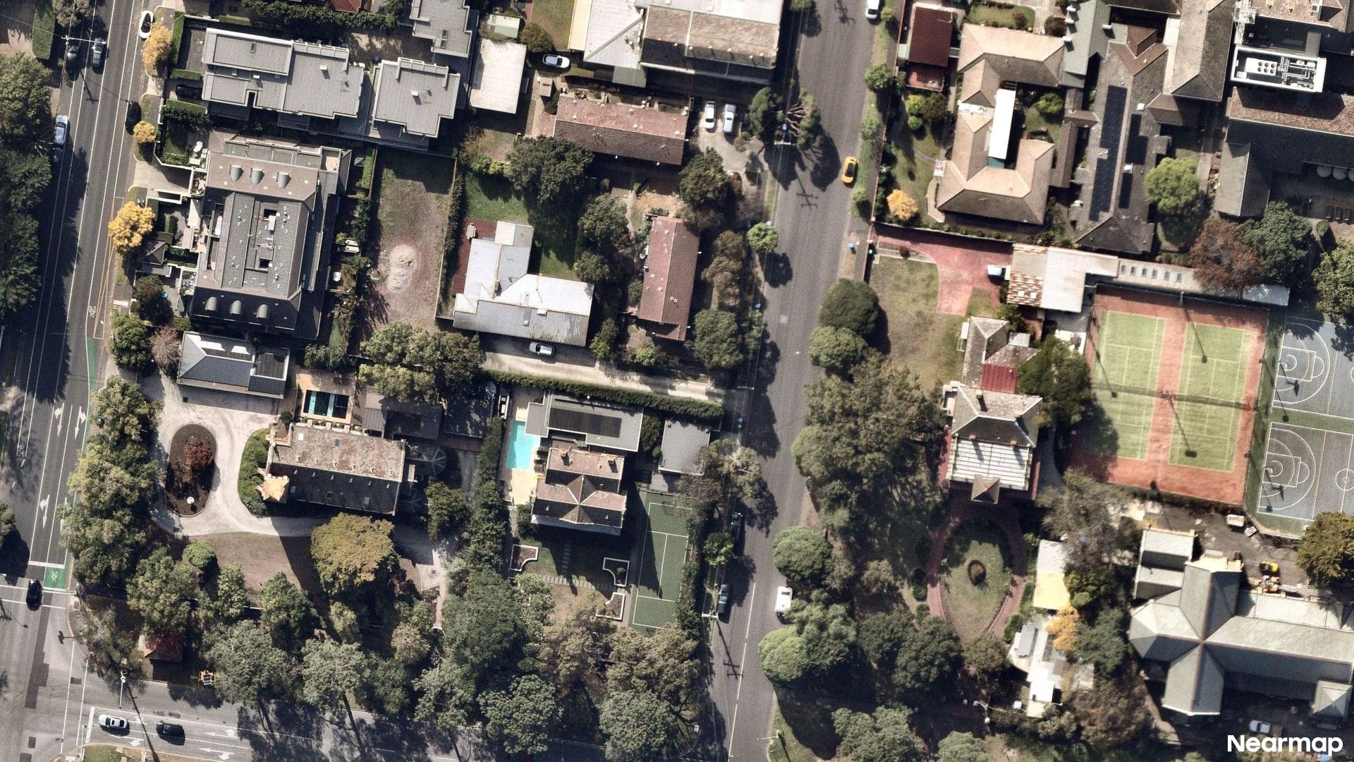 Vertical aerial view