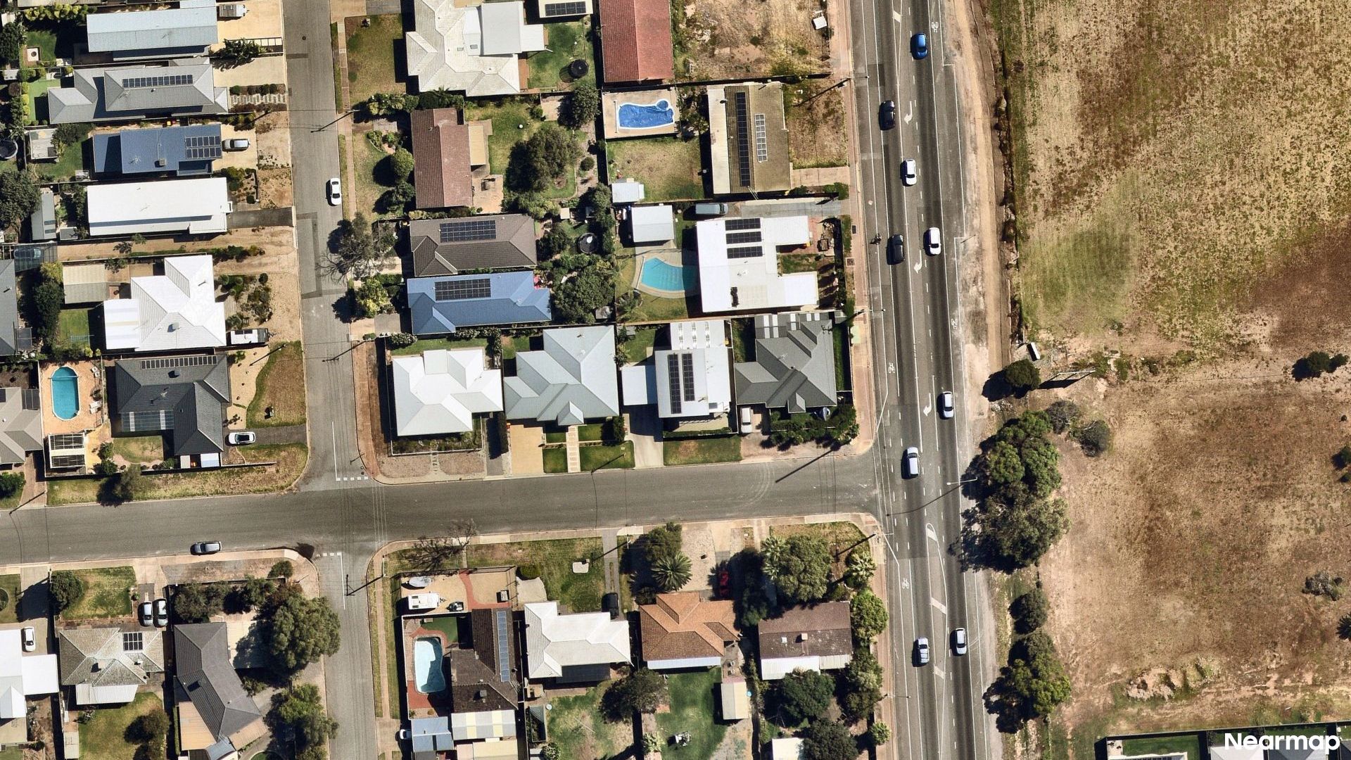 Vertical aerial view