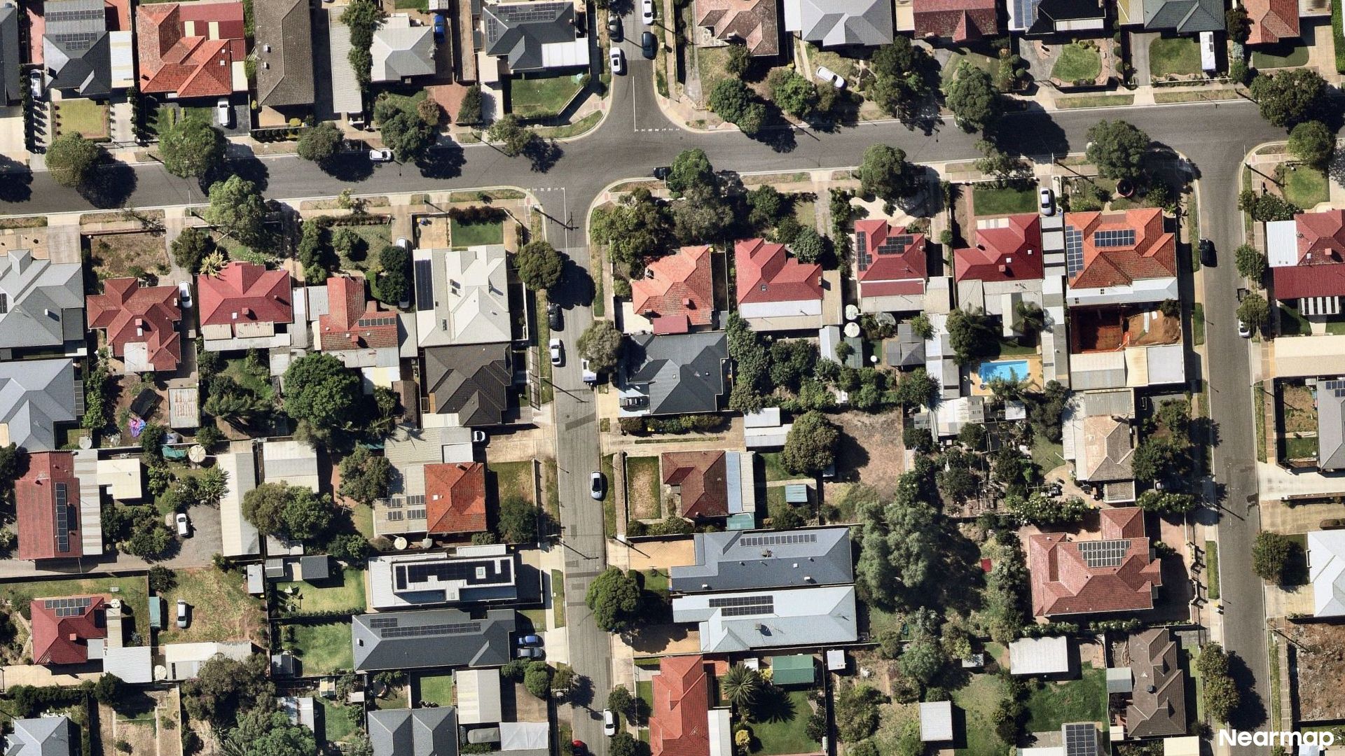 Vertical aerial view