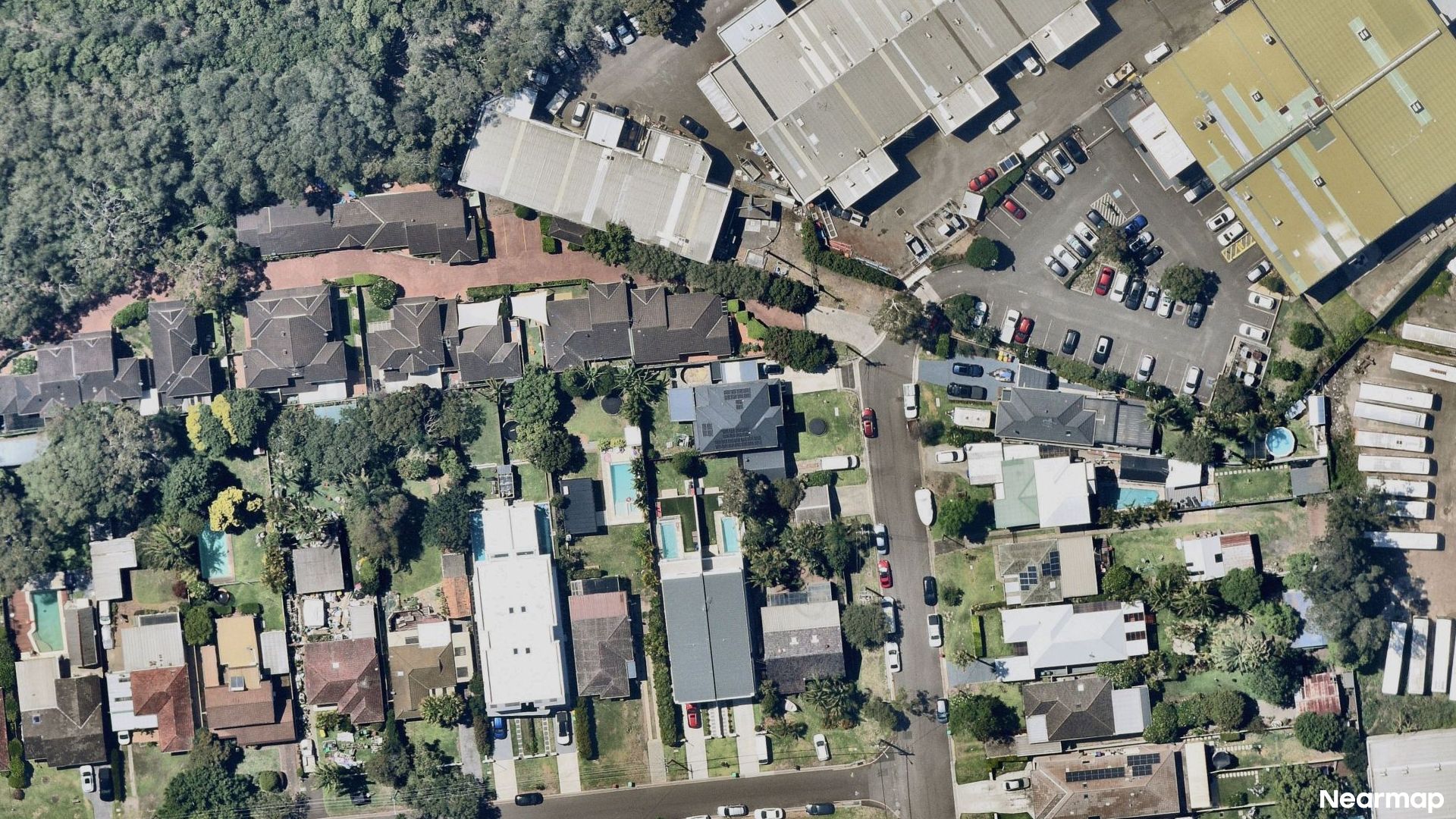 Vertical aerial view