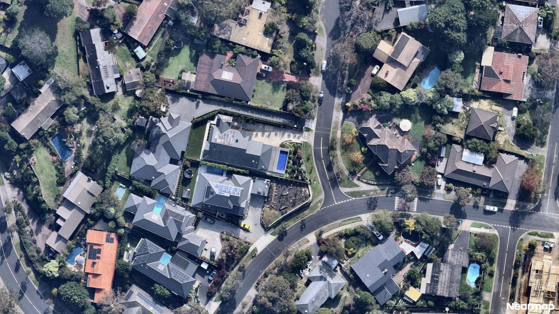 Vertical aerial view