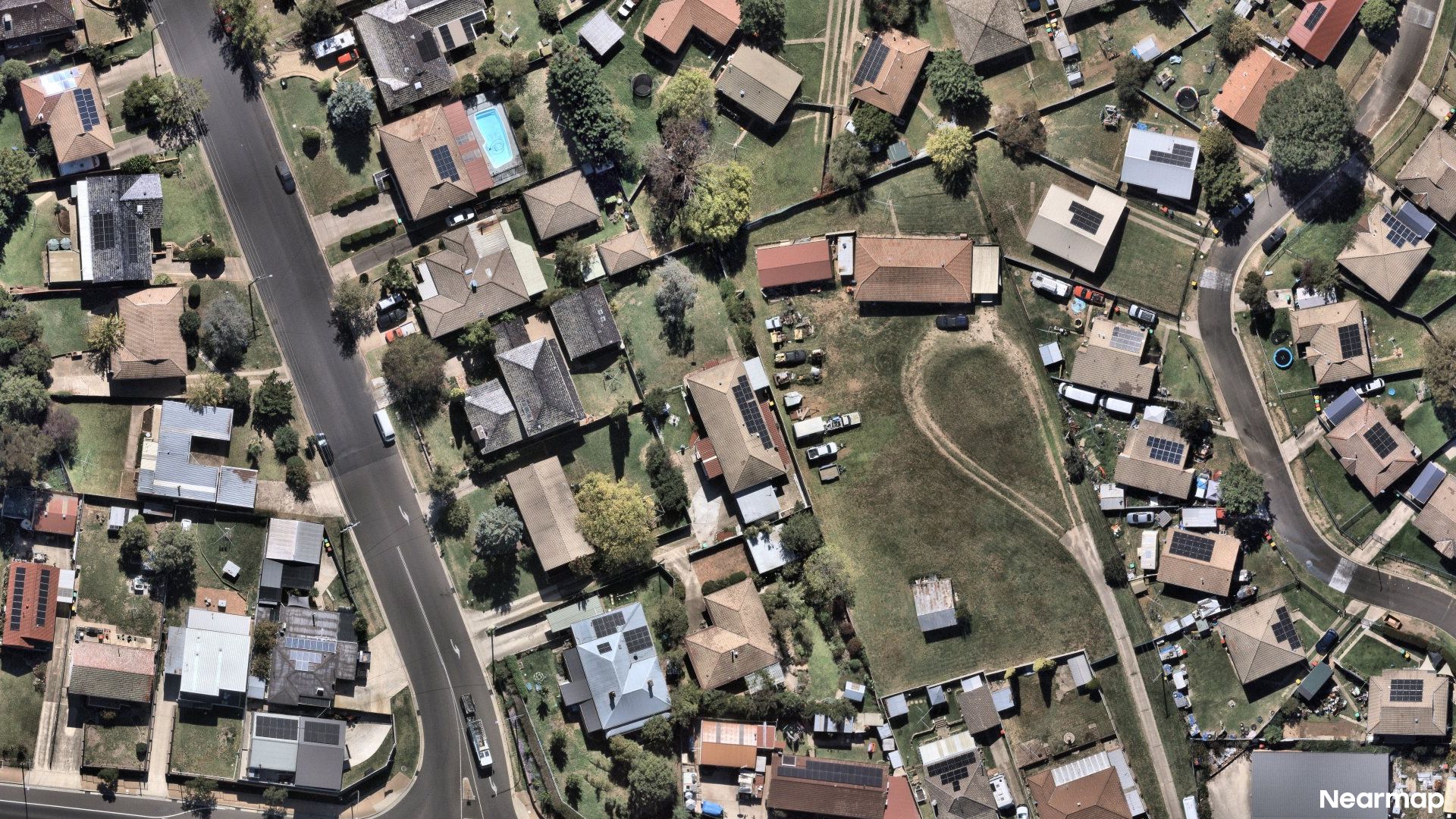 Vertical aerial view