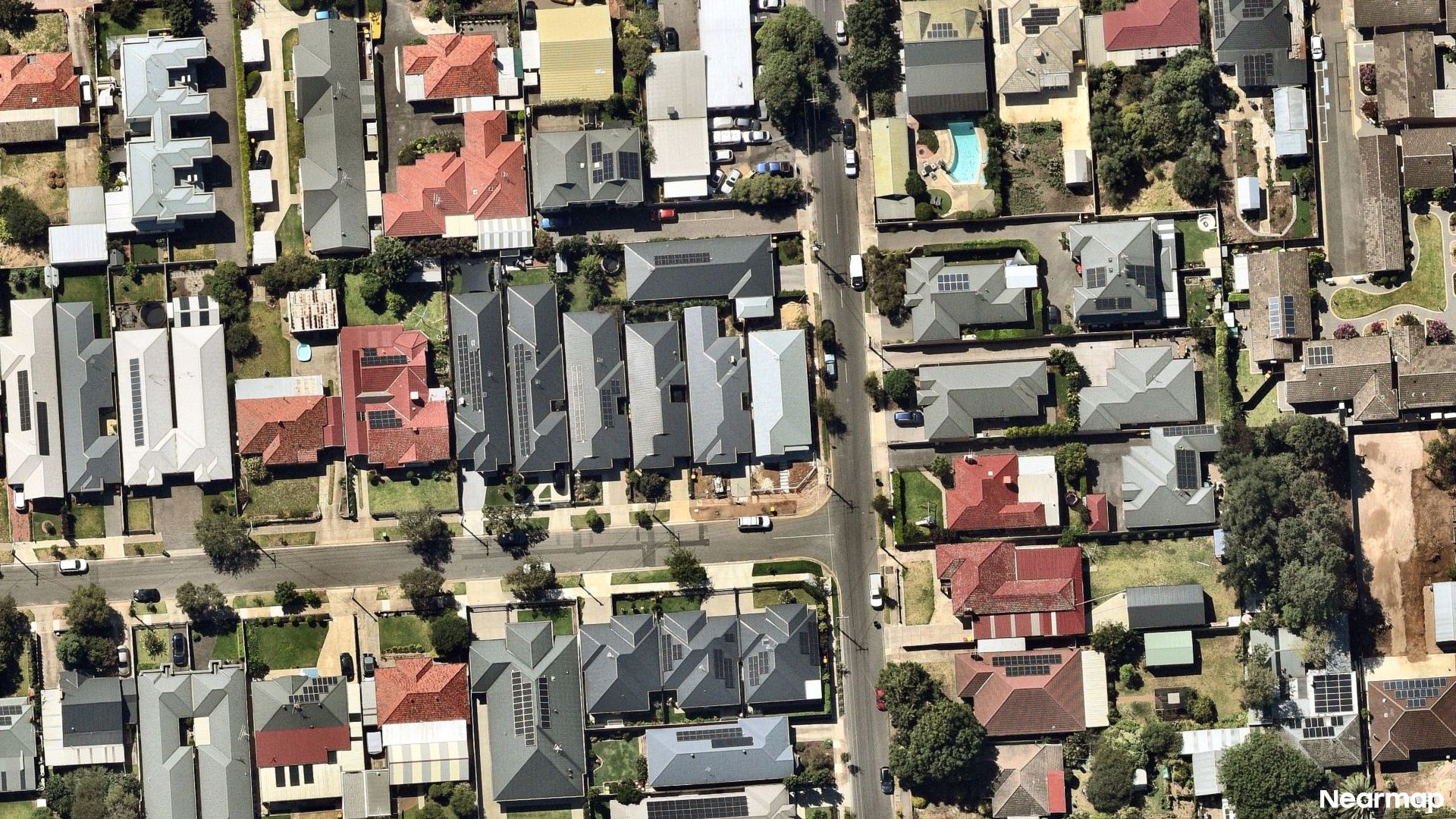 Vertical aerial view