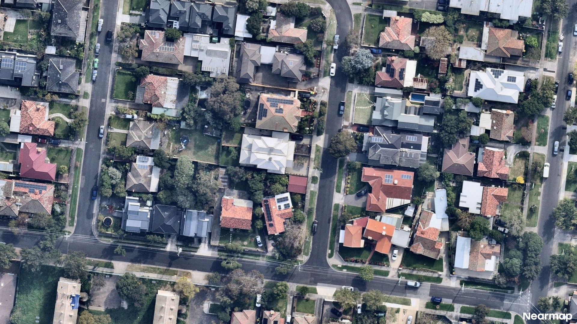 Vertical aerial view