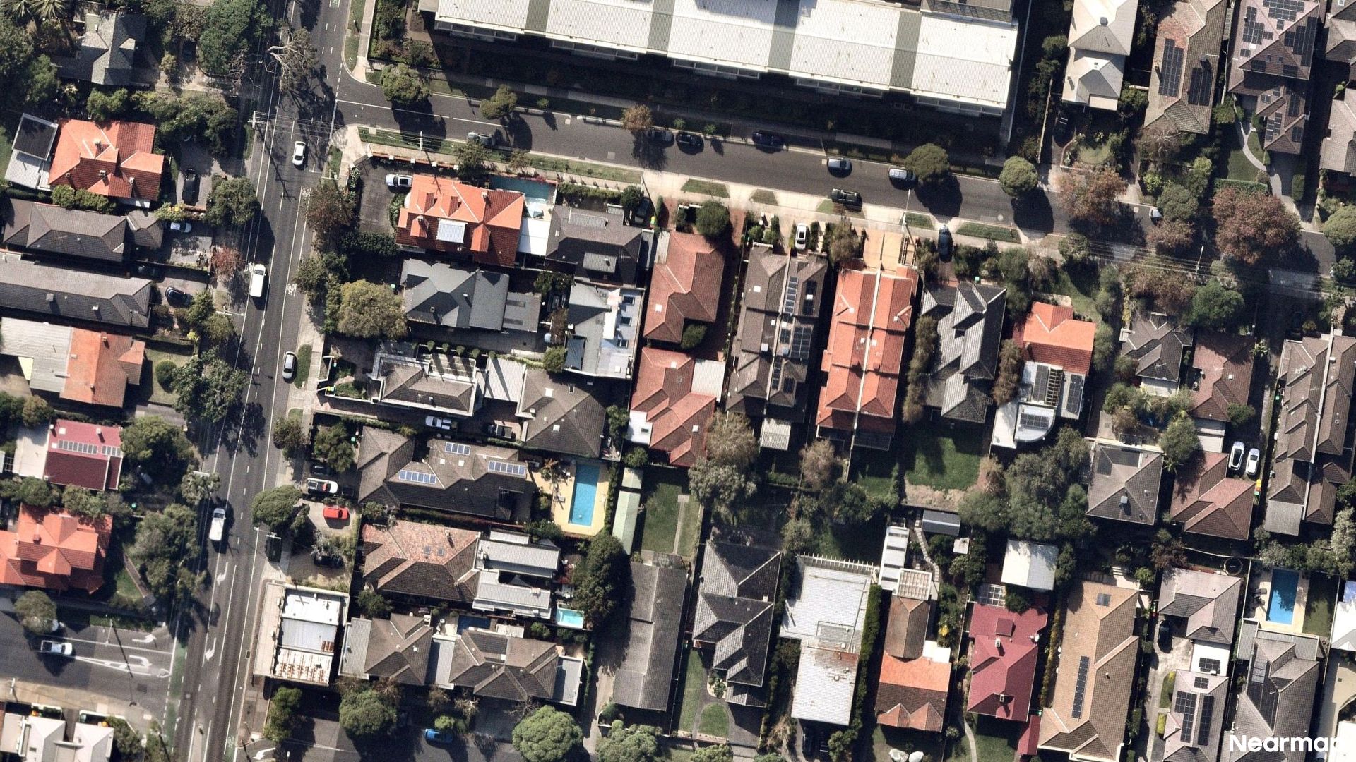 Vertical aerial view