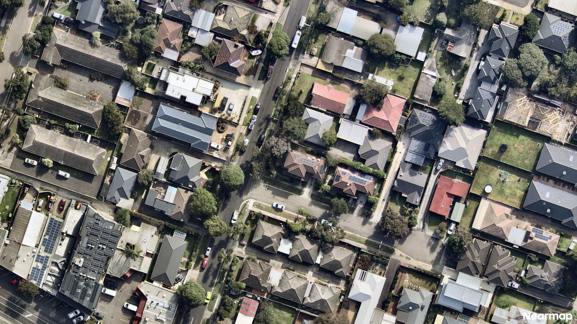 Vertical aerial view