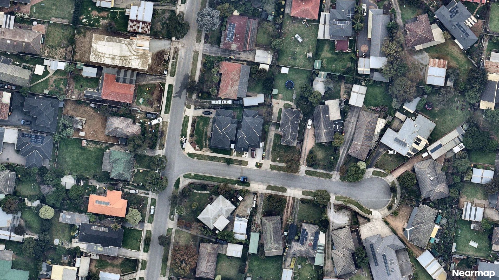 Vertical aerial view