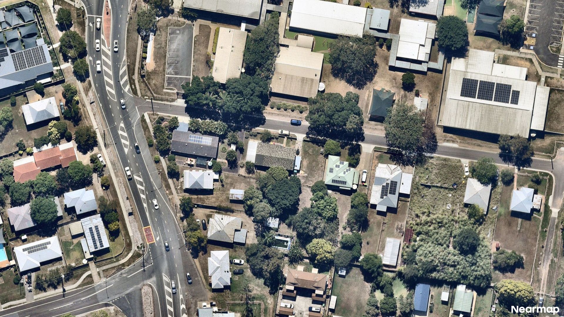 Vertical aerial view