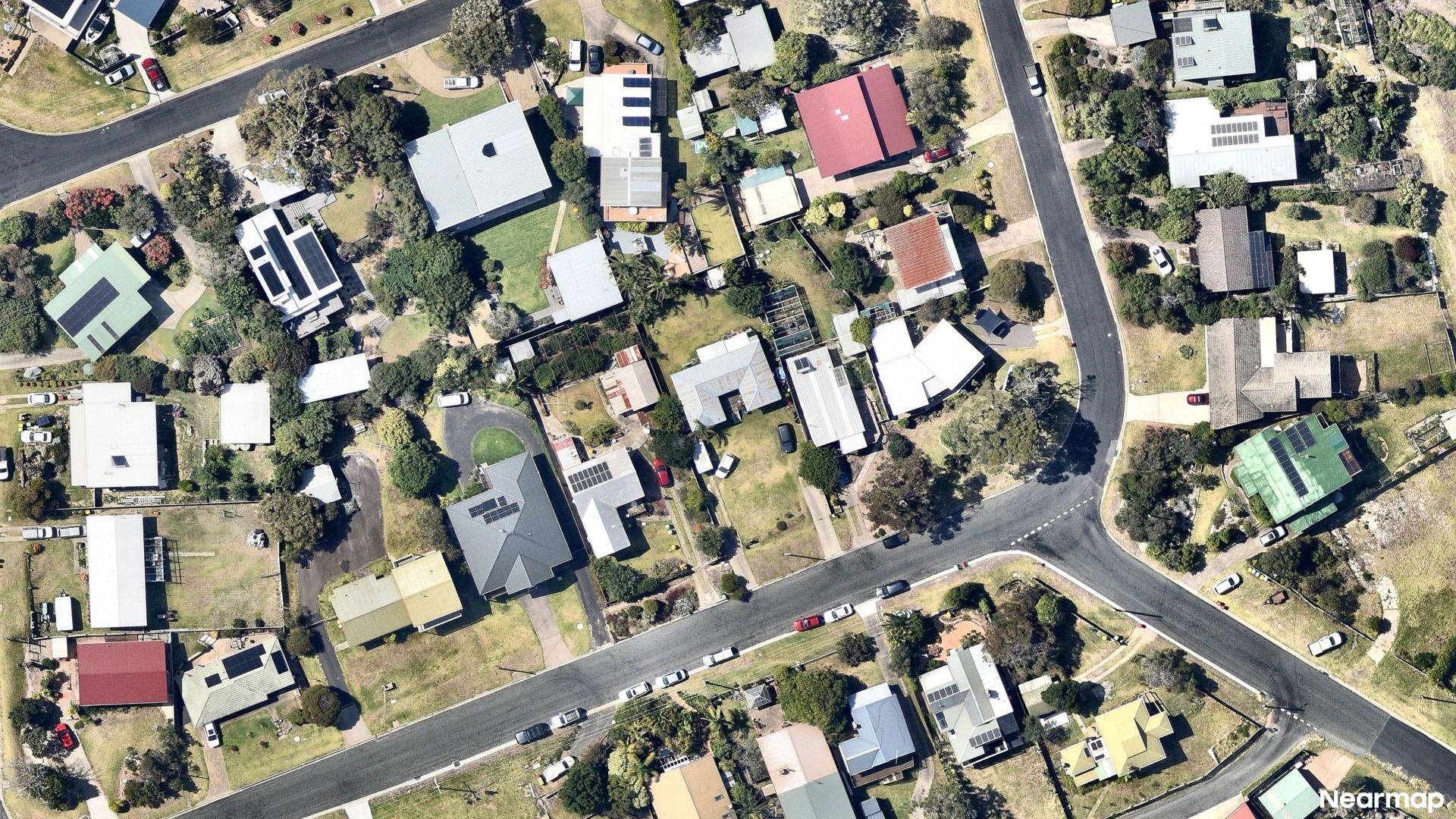 Vertical aerial view