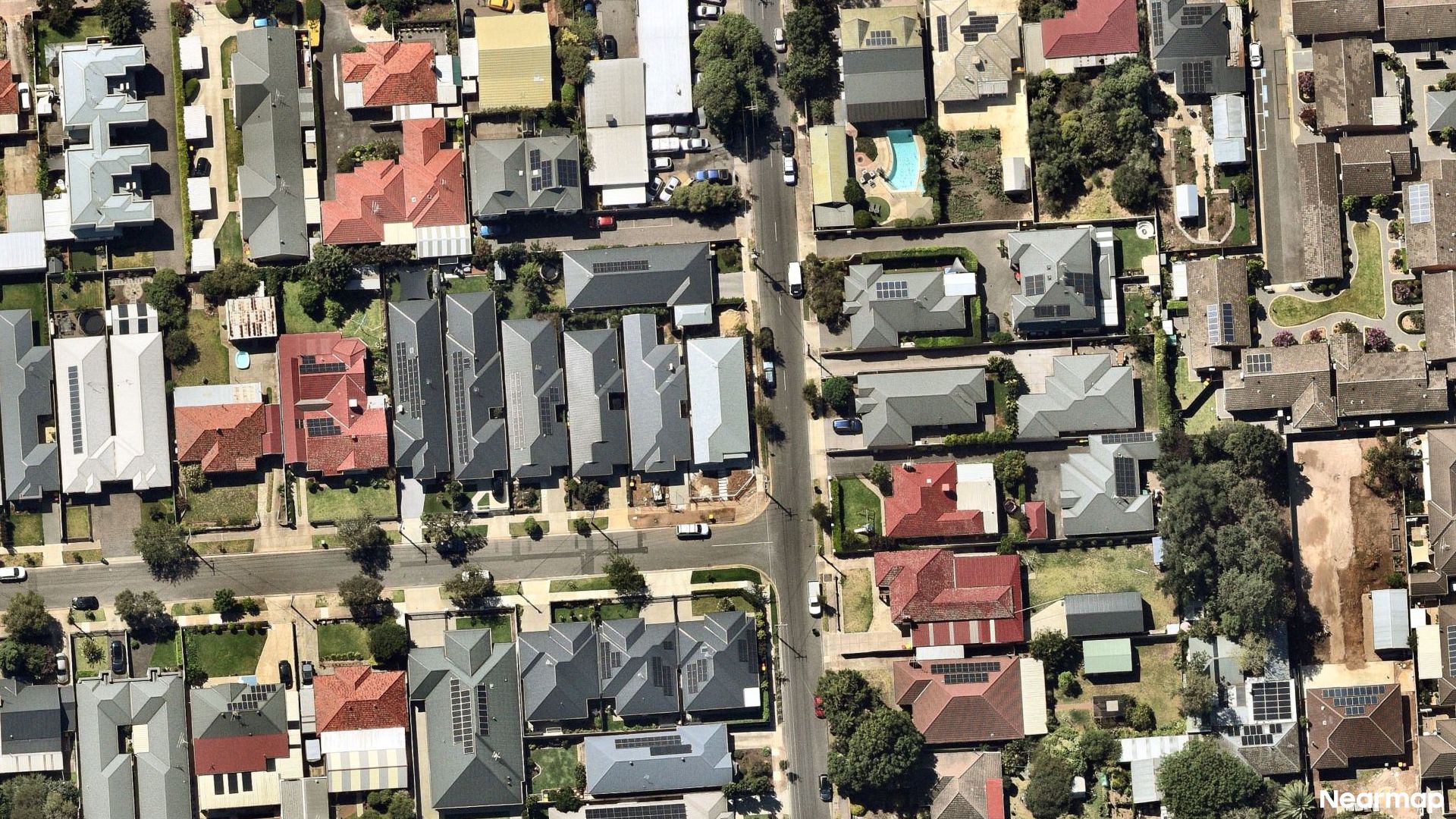 Vertical aerial view