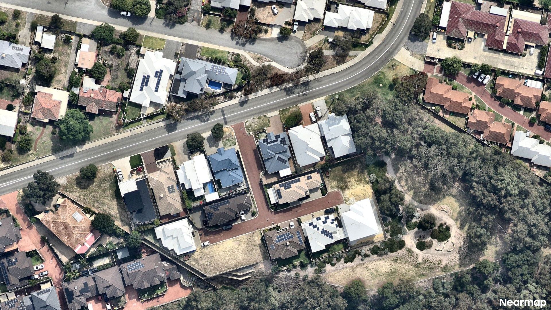 Vertical aerial view