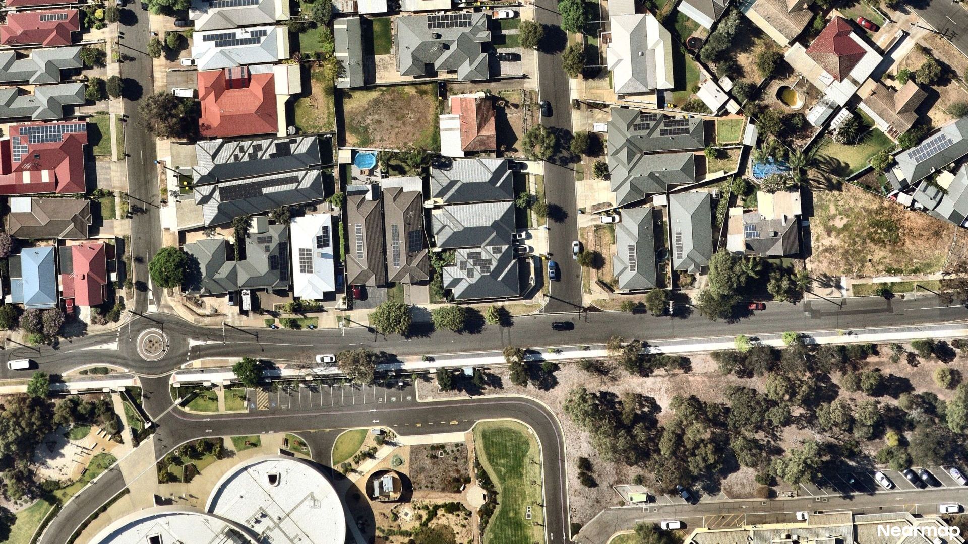 Vertical aerial view