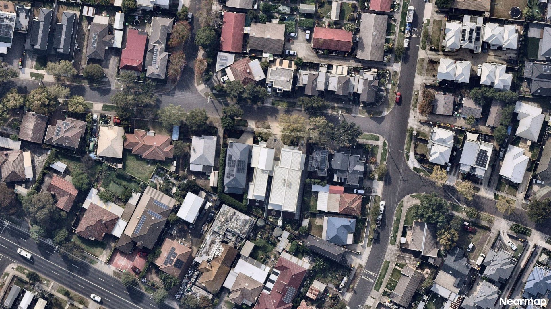 Vertical aerial view