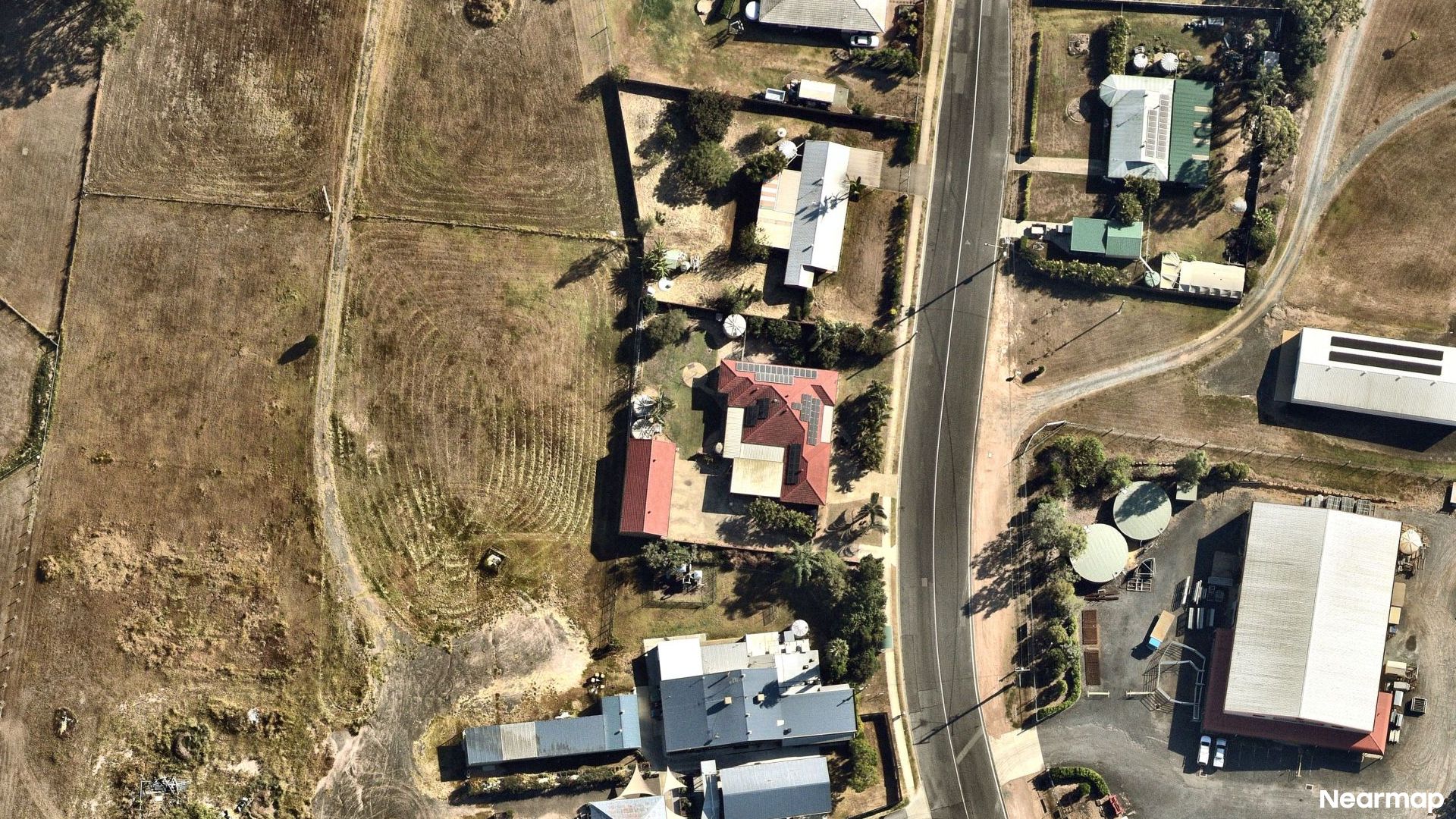 Vertical aerial view
