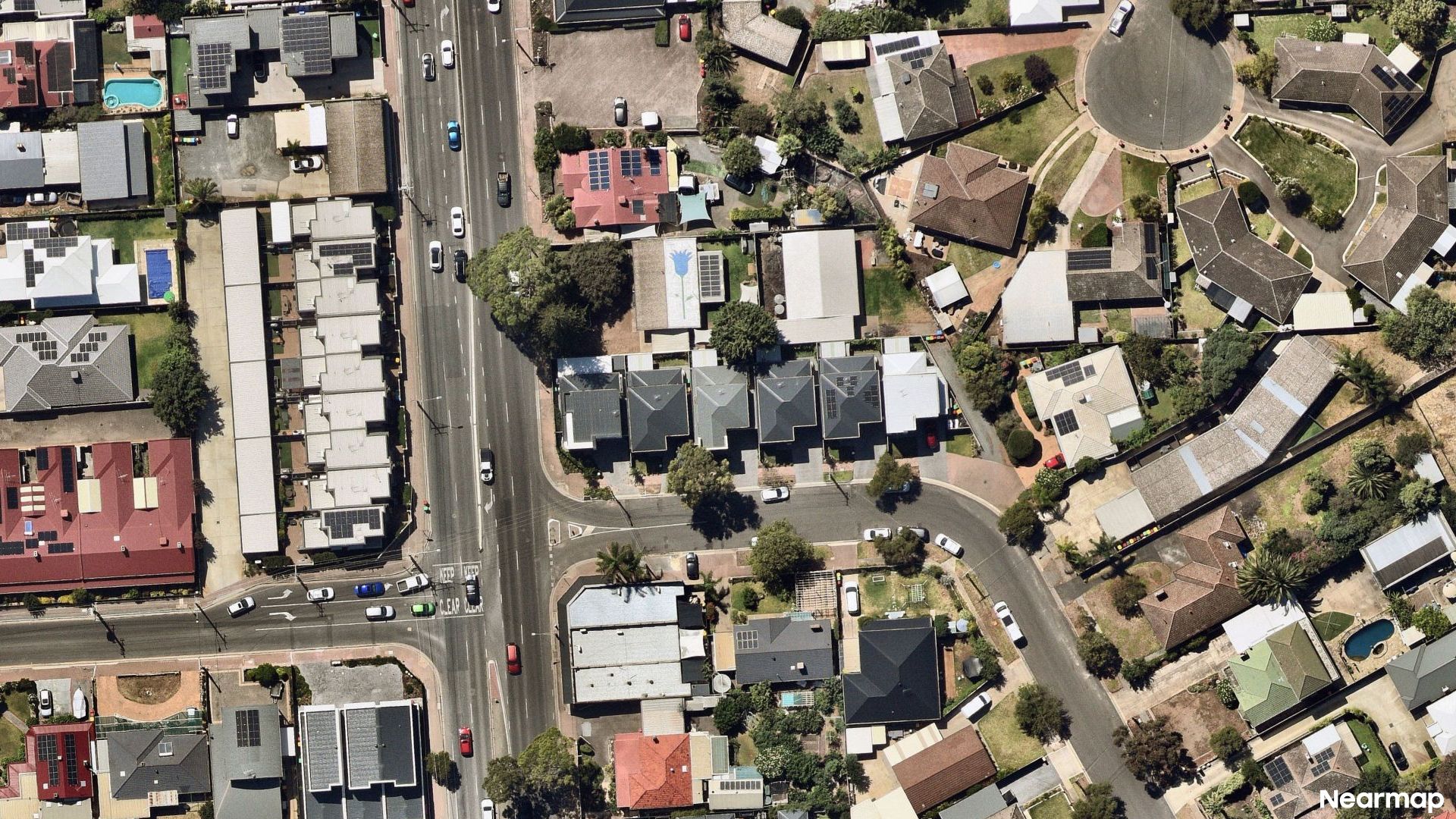 Vertical aerial view