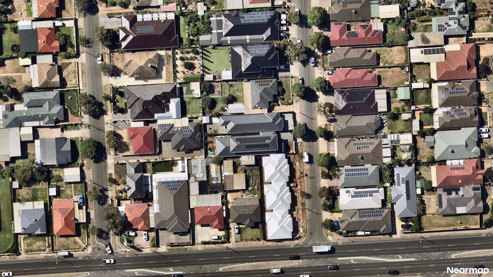 Vertical aerial view