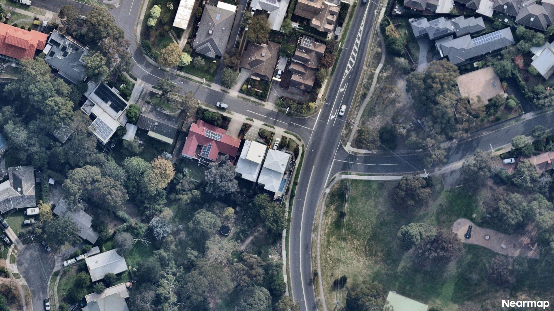 Vertical aerial view