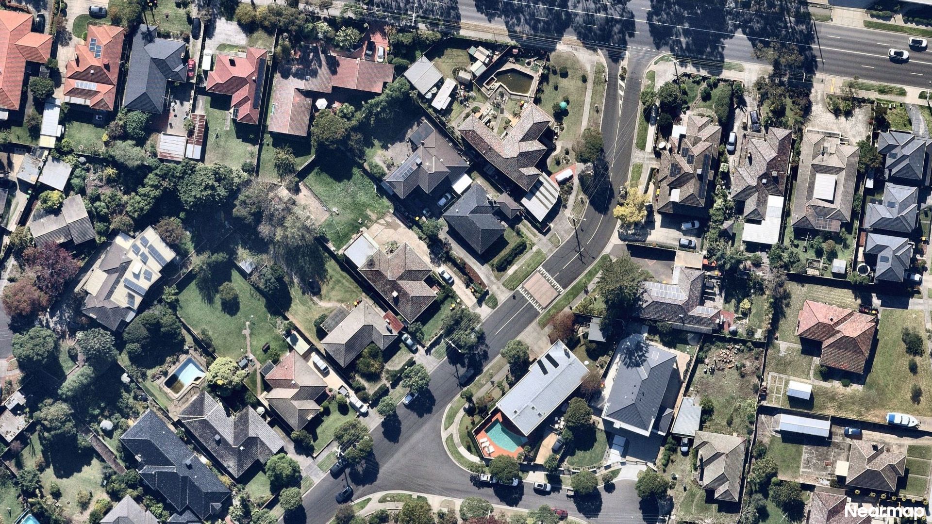 Vertical aerial view