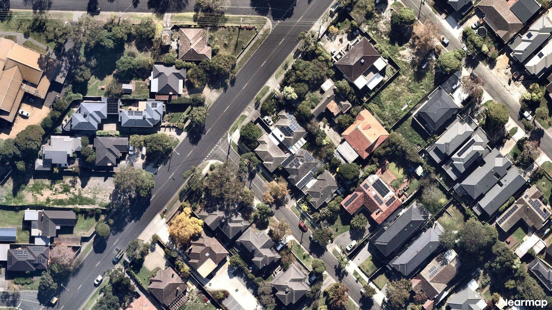 Vertical aerial view
