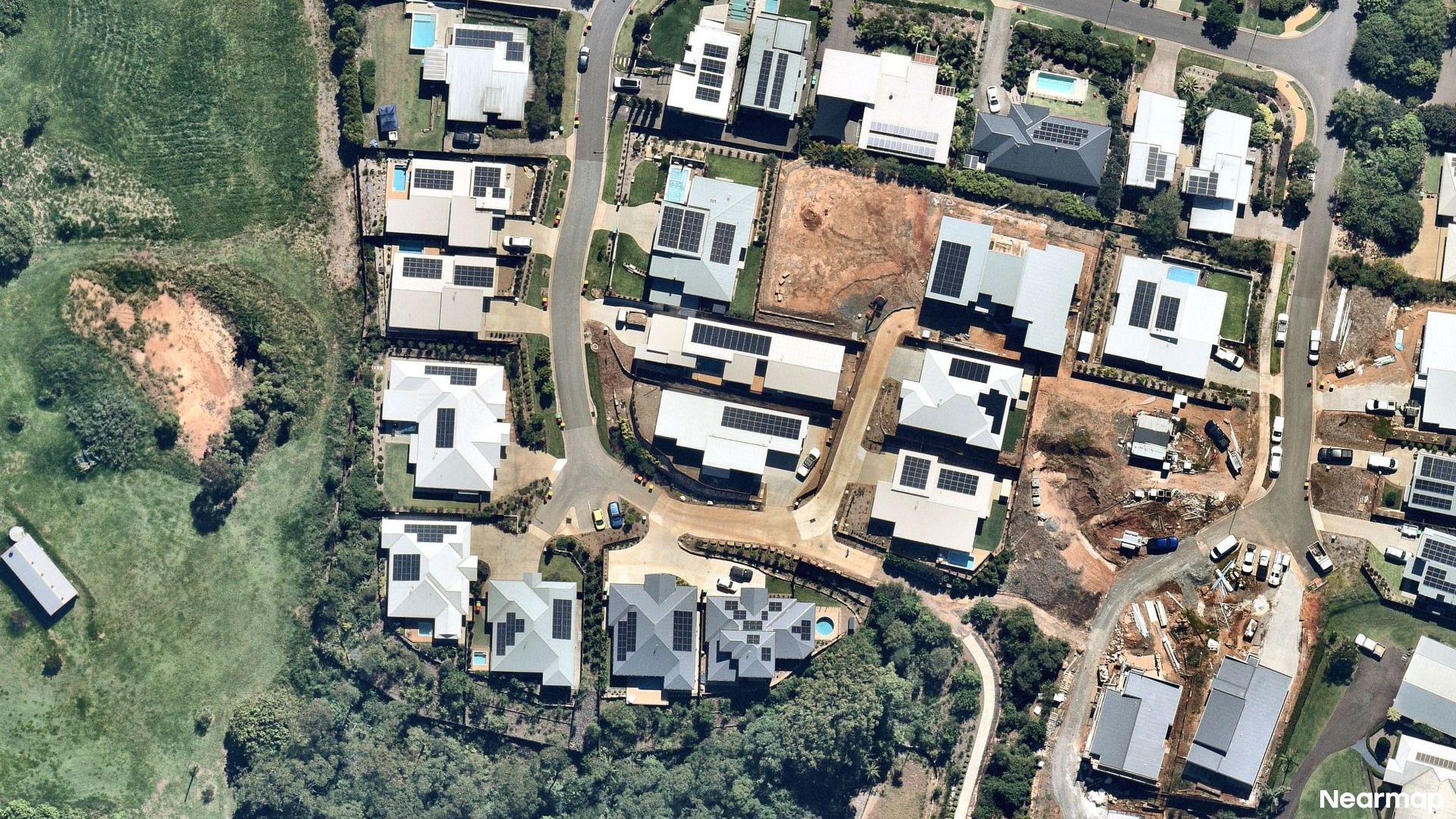 Vertical aerial view