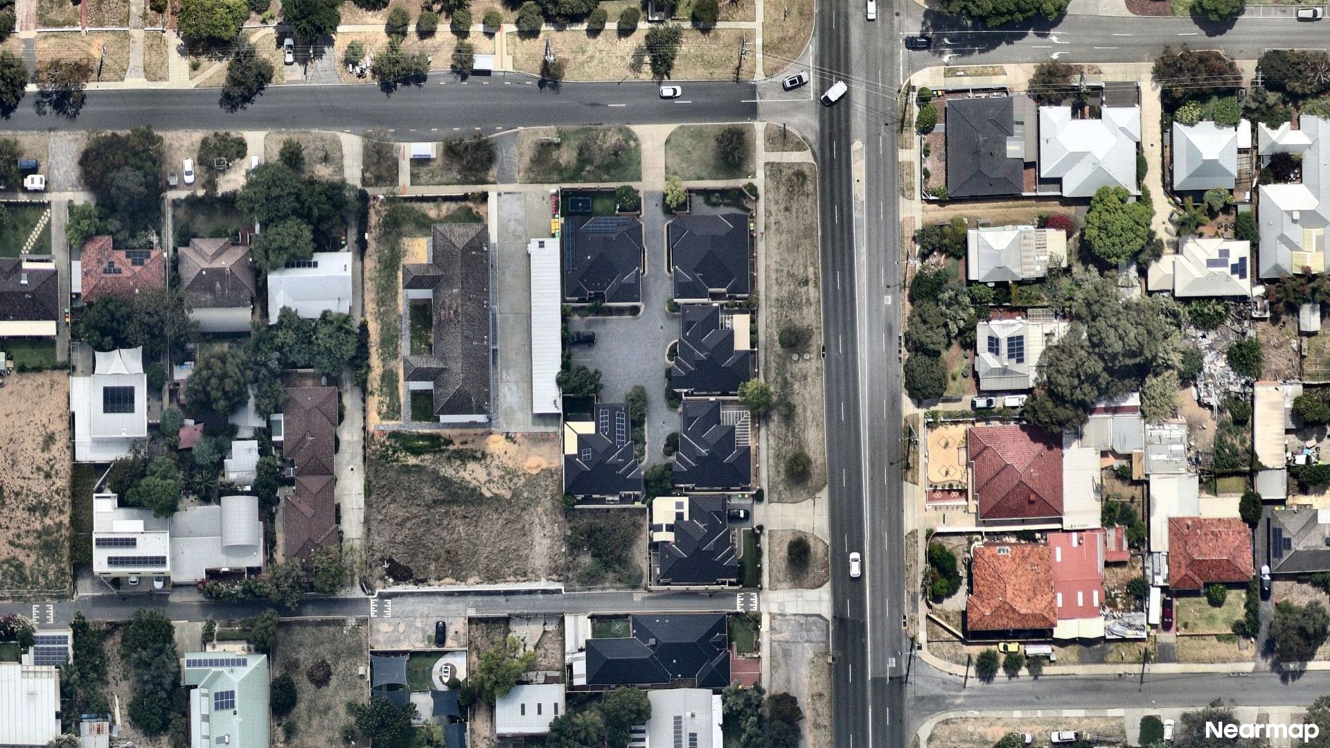 Vertical aerial view